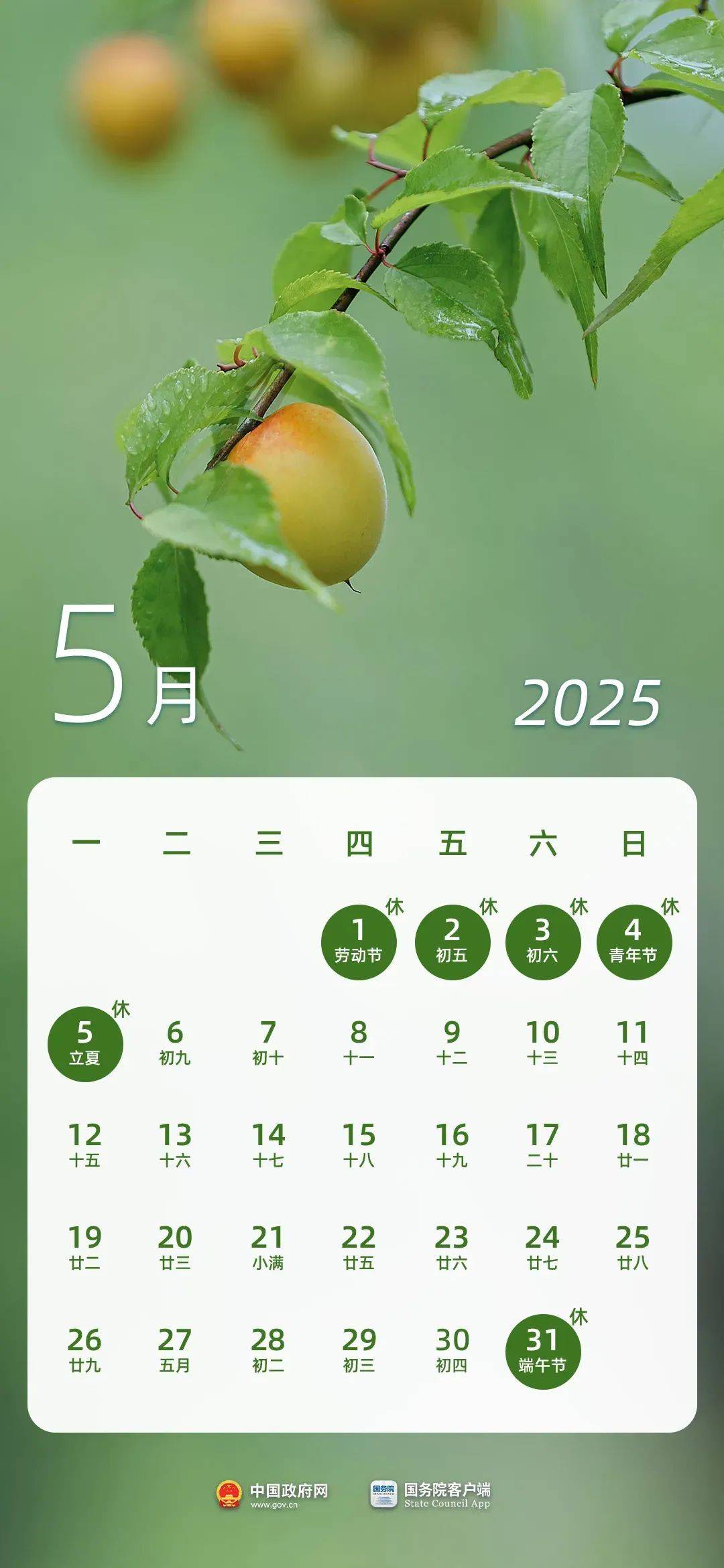 最新放假通知：连休五天！