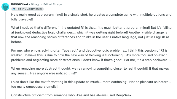 DeepSeek R1迎来小更新大升级，性能直逼OpenAI o3！